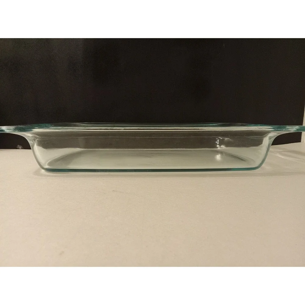 PYREX 3Qt Clear Glass Open Handled Casserole Dish 9x13 Baking Lasagna Pan C233